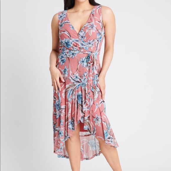 JOSIE FLORAL PRINT WRAP DRESS - Picture 12 of 13